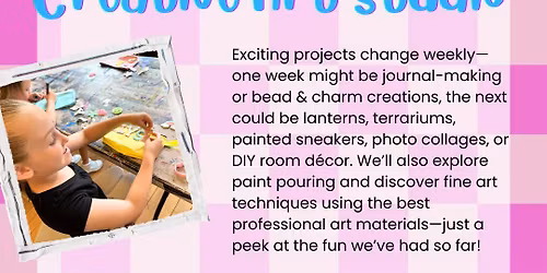 Teens & Tweens Creative Art Studio - Tuesdays!