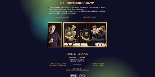 Houston Brass Band Youth Band Camp
