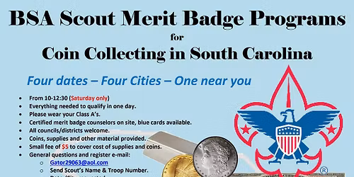 Scouting Merit Badge Clinic for Coin Collecting