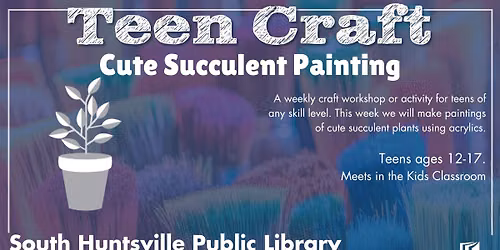Teen Craft: Cute Succulent Painting