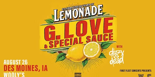 G. Love & Special Sauce with DIZZYISDEAD at Wooly's