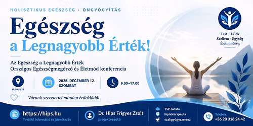 Eg\u00e9szs\u00e9gmeg\u0151rz\u0151 Konferencia Budapest