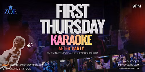 FIRST THURSDAY KARAOKE PARTY @ZO\u00cb!