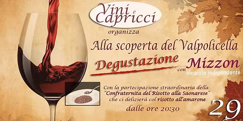 VINI E CAPRICCI - Alla Scoperta del Valpolicella - Degustazione