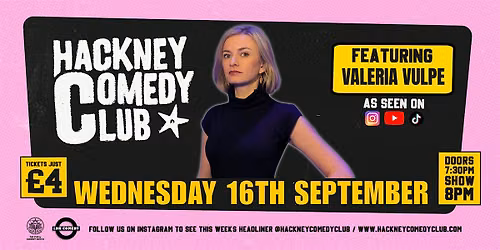 Hackney Comedy Club | Stand-up Comedy In East London | Every Wednesday!