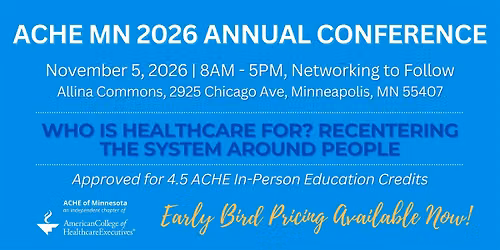 ACHE MN 2026 Annual Conference