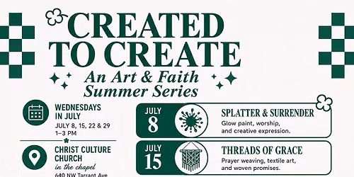 Created to Create: An Art and Faith Summer Series