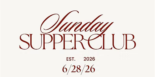 Sunday Supper Club!