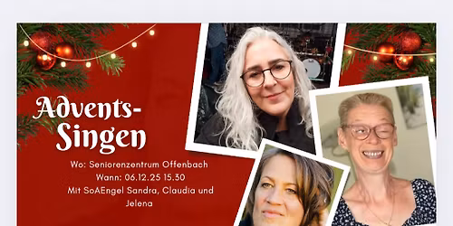 Adventssingen mit SoAEngel Sandra, Claudia und Jelena