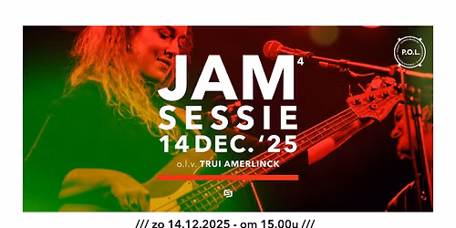 JAMsessie o.l.v. Trui Amerlinck (bassist bij o.a. Tsar B, blackwave, Ivy Falls,...)