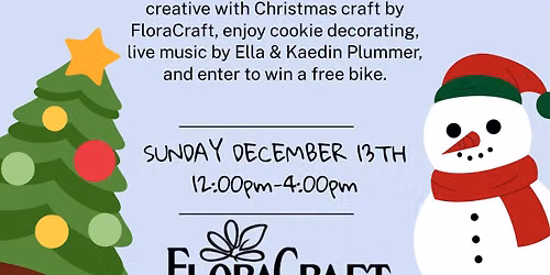 Free Christmas Party @ Sandcastles! Sponsored by FloraCraft!