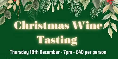 Christmas Wine Tasting