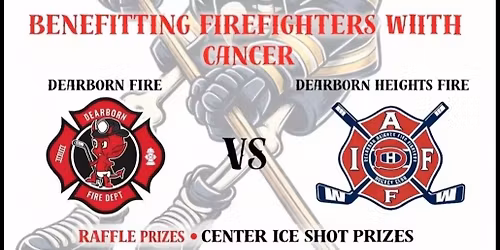 Dearborn Fire vs Dearborn Heights FD charity hockey game
