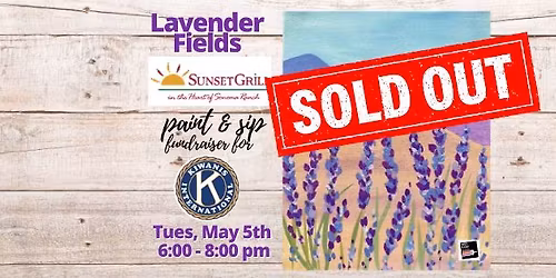 Paint and Sip at Sunset Grill May 5th
