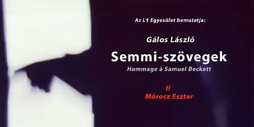 G\u00e1los L\u00e1szl\u00f3: Semmi-sz\u00f6vegek II. 18+