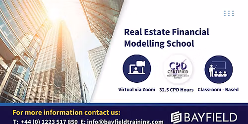 Bayfield Training - Real Estate Financial Modelling School (In-Person)