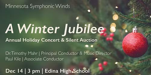 MSW presents A Winter Jubilee and Silent Auction