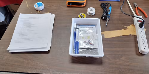 CompuClub - Learn to Solder II Class - Caps and 2 Way Parts (Sega Game Gear)