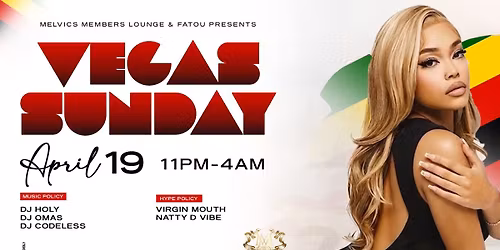 \ud83d\udd25 VEGAS SUNDAY \u2013 APRIL 19 \ud83d\udd25