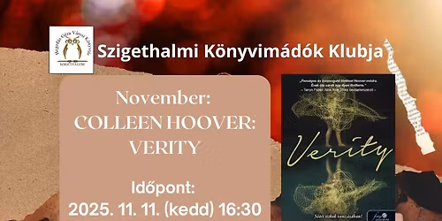 Szigethalmi K\u00f6nyvim\u00e1d\u00f3k Klubja-November