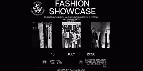 Fashion Showcase: Present Your Design Journey