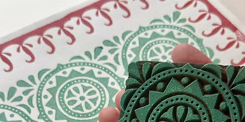 Indian Woodblock Printing Workshop ~ English Bridge Studios, Shrewsbury