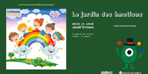 [Le jardin des \u00e9motions \ud83c\udf08] Spectacle enfants au Centre AnimaNice Costanzo