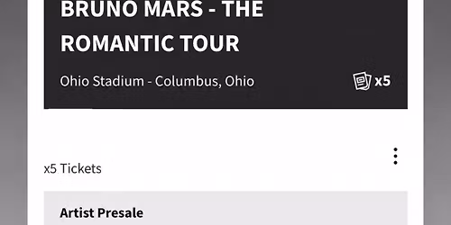 BRUNO MARS TOUR AT OHIO, COLOMBUS