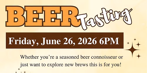 Beer Tasting and Pairing Event