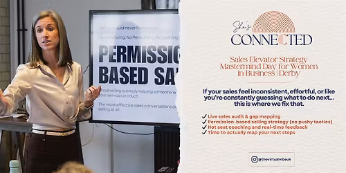 Sales Elevator Strategy Mastermind Day for Women in Business | Derby