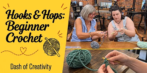 Hooks & Hops: Beginner Crochet Sunday Afternoon Workshop at Stark Brewing