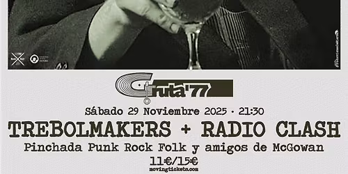 Homenaje a Shane MacGowan con TREBOLMAKERS y RADIO CLASH en Gruta77