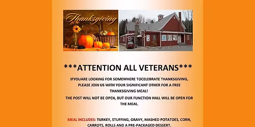 Veterans Thanksgiving Meal