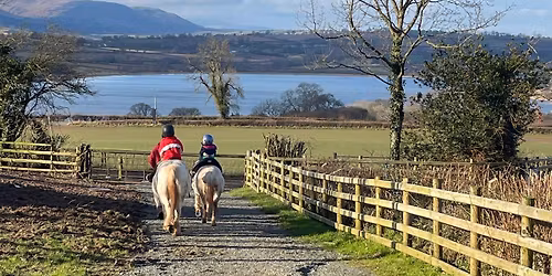 Easter egg hunt on horseback