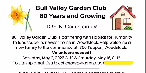 Bull Valley Garden Club Habitat for Humanity Project
