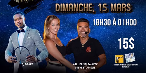 Danse Latine - Laval - Dimanche SalsaMania - 15 Mars 