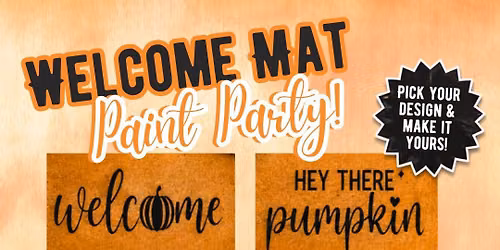 Welcome Mat Paint Party 