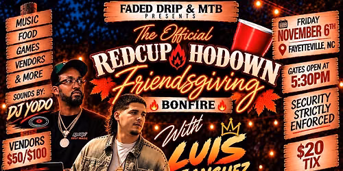 Redcup Hodown Friendsgiving Bonfire