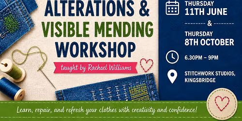 Alterations & Visible Mending Workshop in Kingsbridge