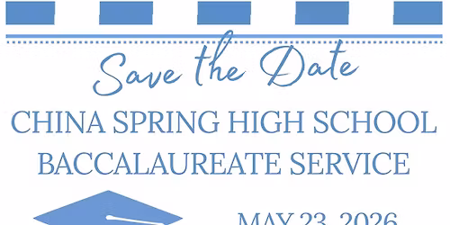 2026 China Spring High School Baccalaureate Service 