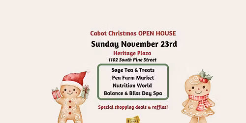 Cabot Christmas Open House @ Sage Tea & Treats