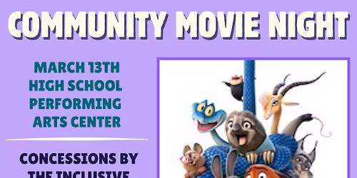 FREE Community Movie Night- Zootopia 2!