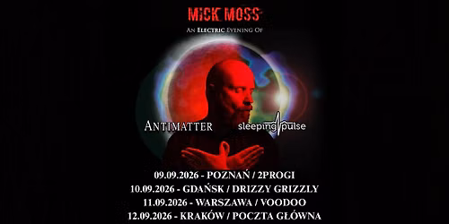 Antimatter + Sleeping Pulse - Warszawa, VooDoo Club - 11.09.2026