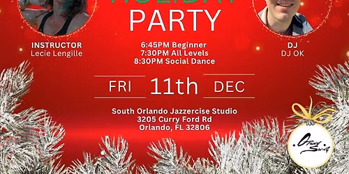OTown West Coast Swing Class & Social Dance, Annual Holiday Party