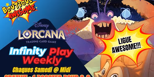Awesome Samedis Disney Lorcana Weekly Infinity Play