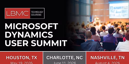 Microsoft Dynamics User Summit - Houston