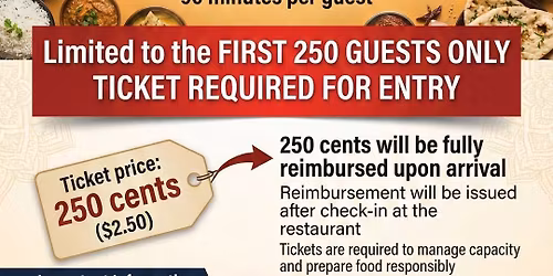 INDEPENDENCE CELEBRATION FREE INDIAN BUFFET