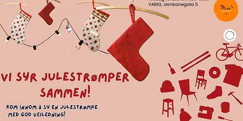 Vi syr julestr\u00f8mper sammen! Gratis og \u00e5pent verksted