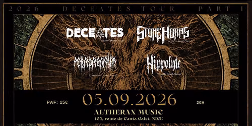 DECEATES - STONE HORNS - PERMOMENTUM - HIPPOLYTE (NICE - 06)