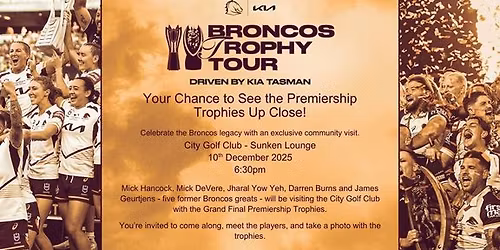 Bronocs Trophy Tour